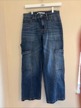 15. Celebrity Pink Dark Blue Straight-Leg Cargo Jeans